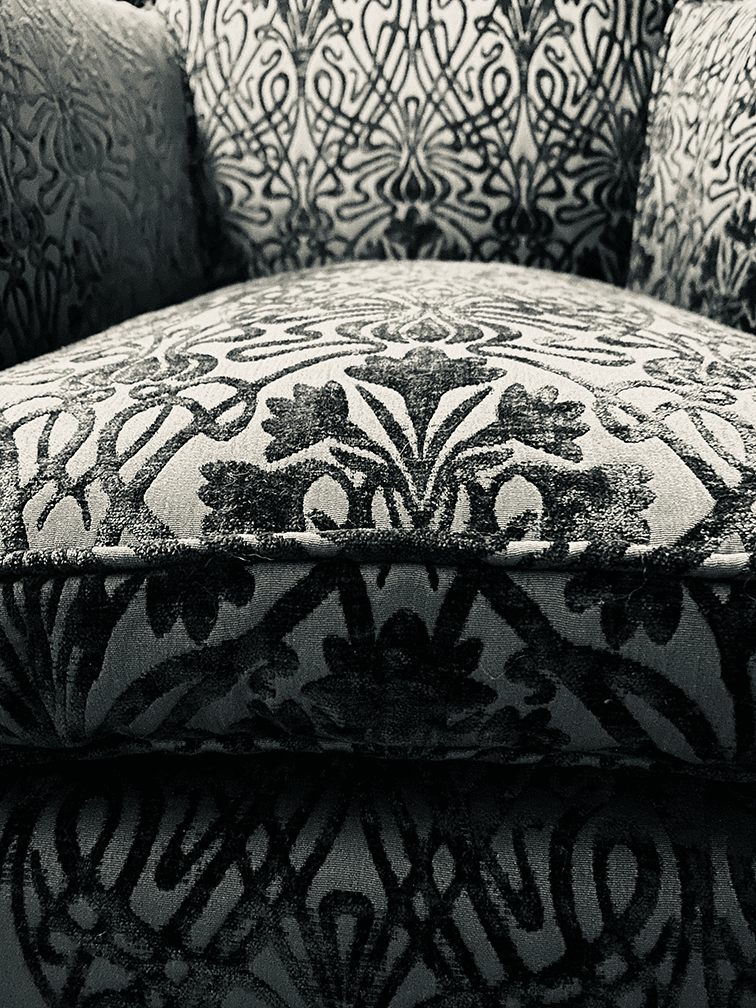 Coussin club Art Déco