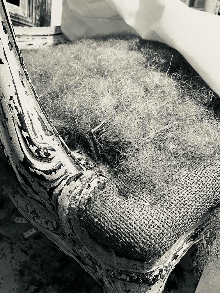 Assise shabby rembourrage