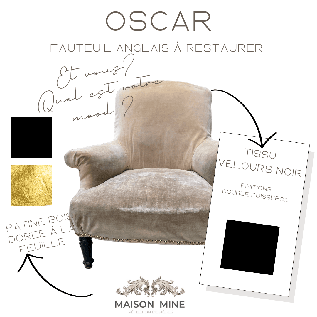 OSCAR - FAUTEUIL ANGLAIS